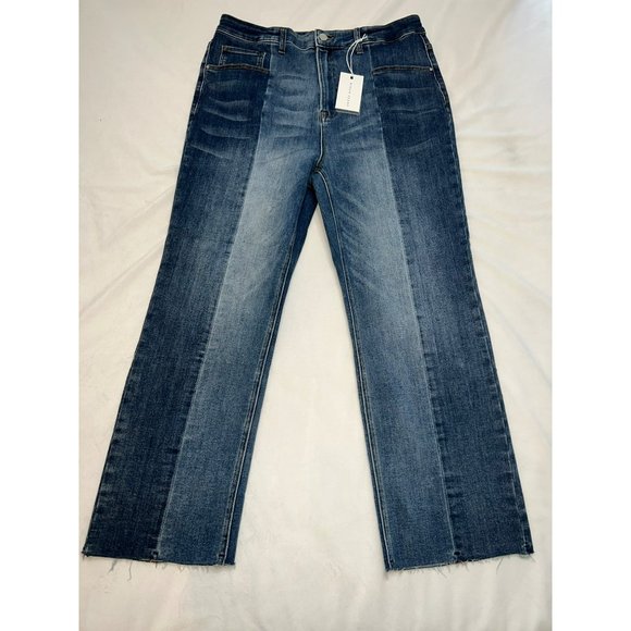 Risen High-Rise Slim Straight Jeans Size 2XL - Picture 3 of 10